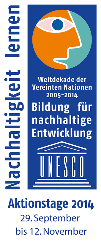 Logo UN-Dekade Nachhaltigkeit